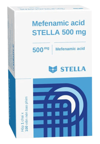 Thuốc Mefenamic acid Stella 500mg điều trị đau đầu, đau răng, viêm xương khớp (100 viên)